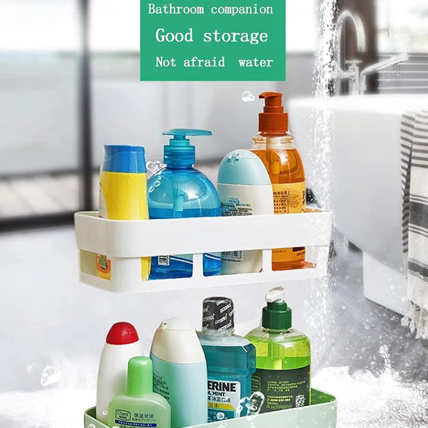 Corner Shower Caddy with Suction Cups