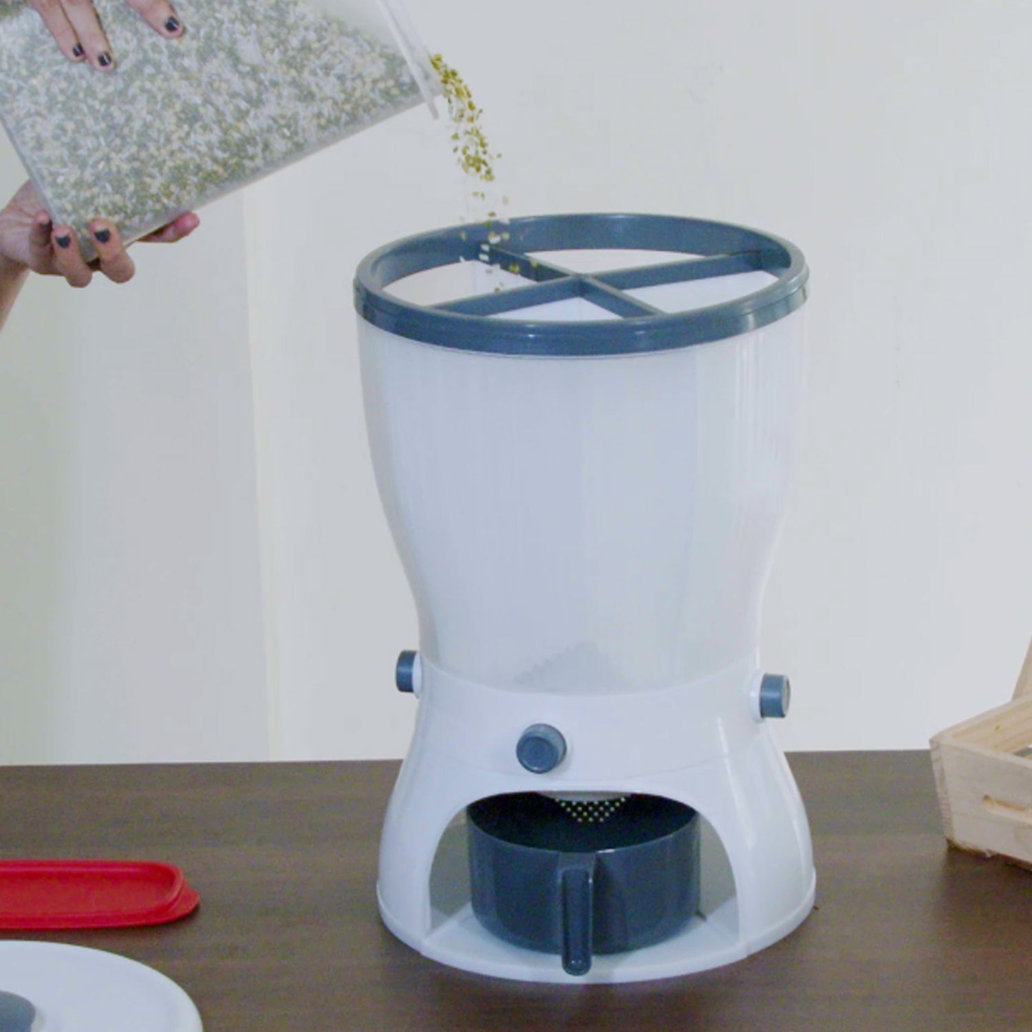 4-in-1 Grain Dispenser Container