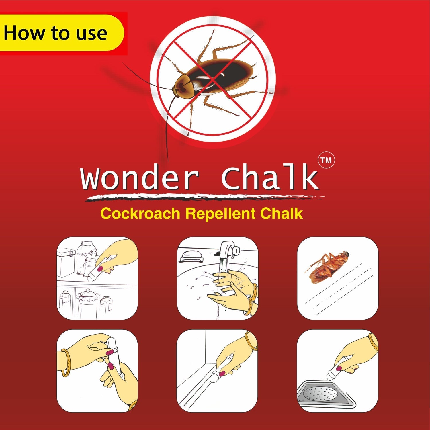 Cockroach Repellent Chalk