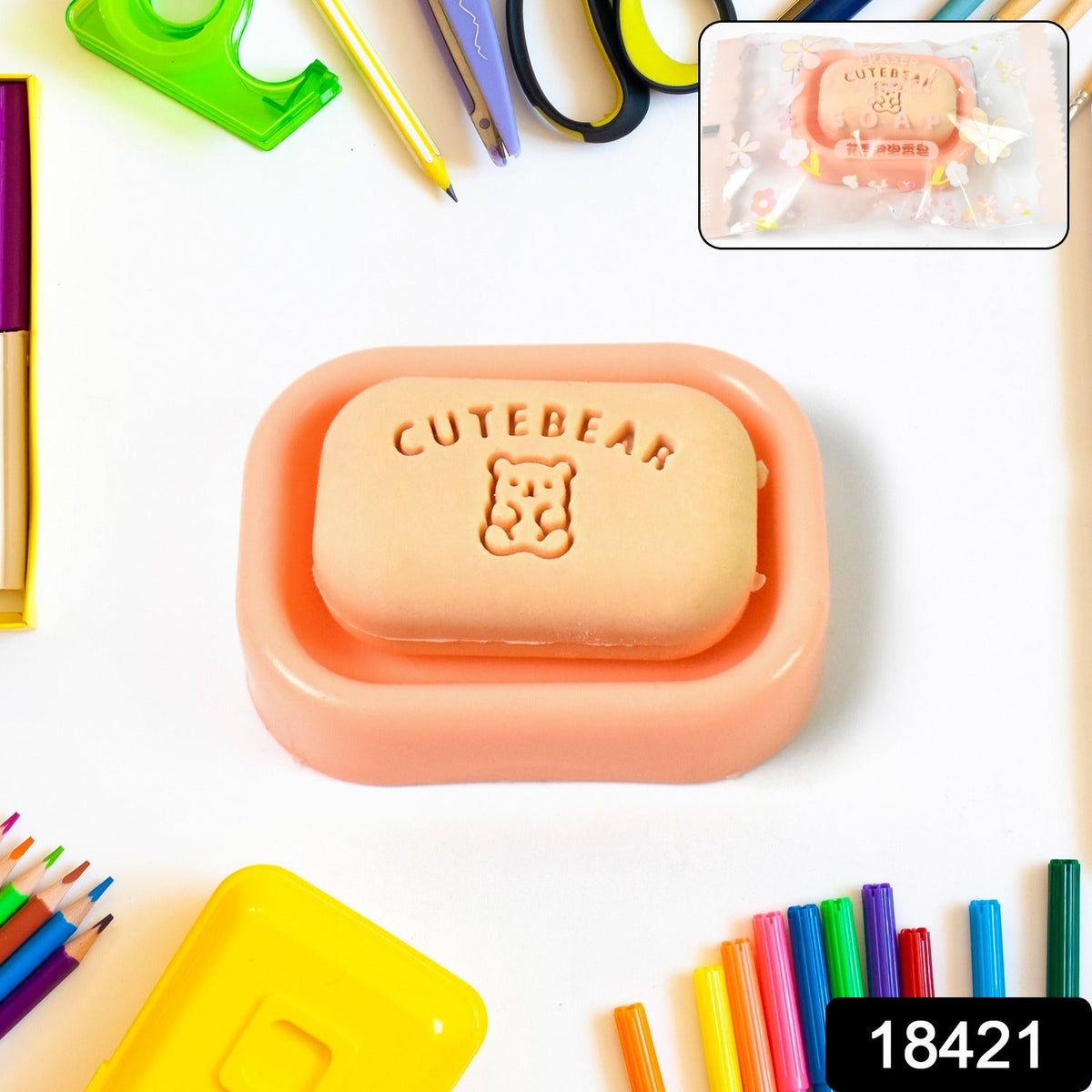 Soap Eraser with Case