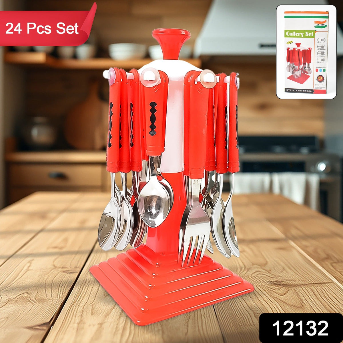 Stainless Steel Cutlery Set – 24 Pcs