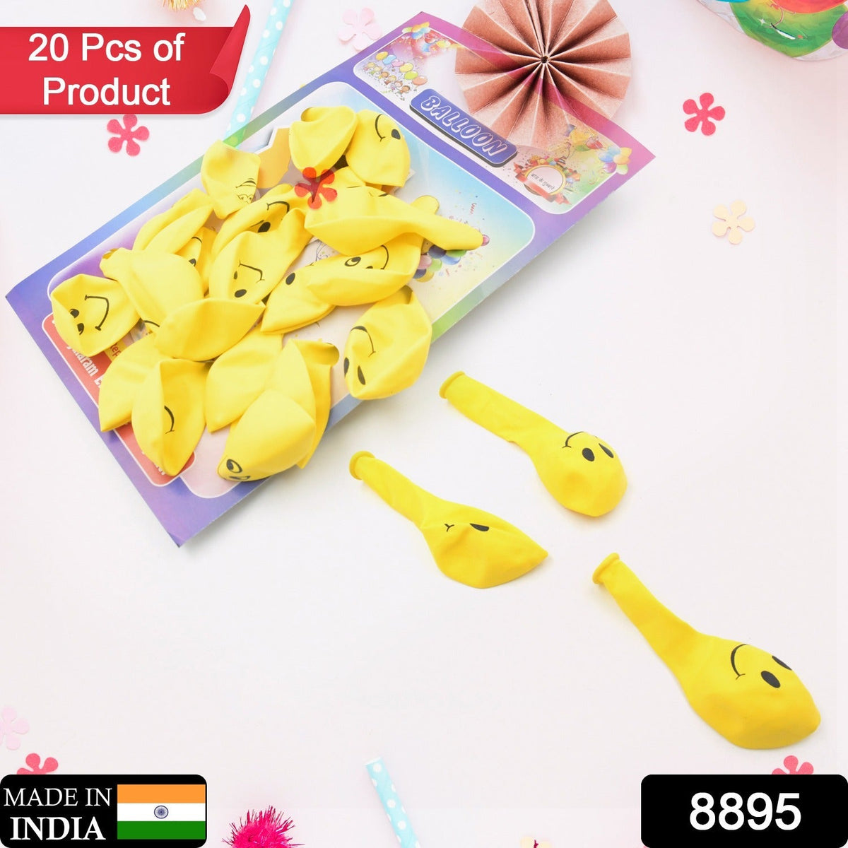 Smiley Print Party Balloons