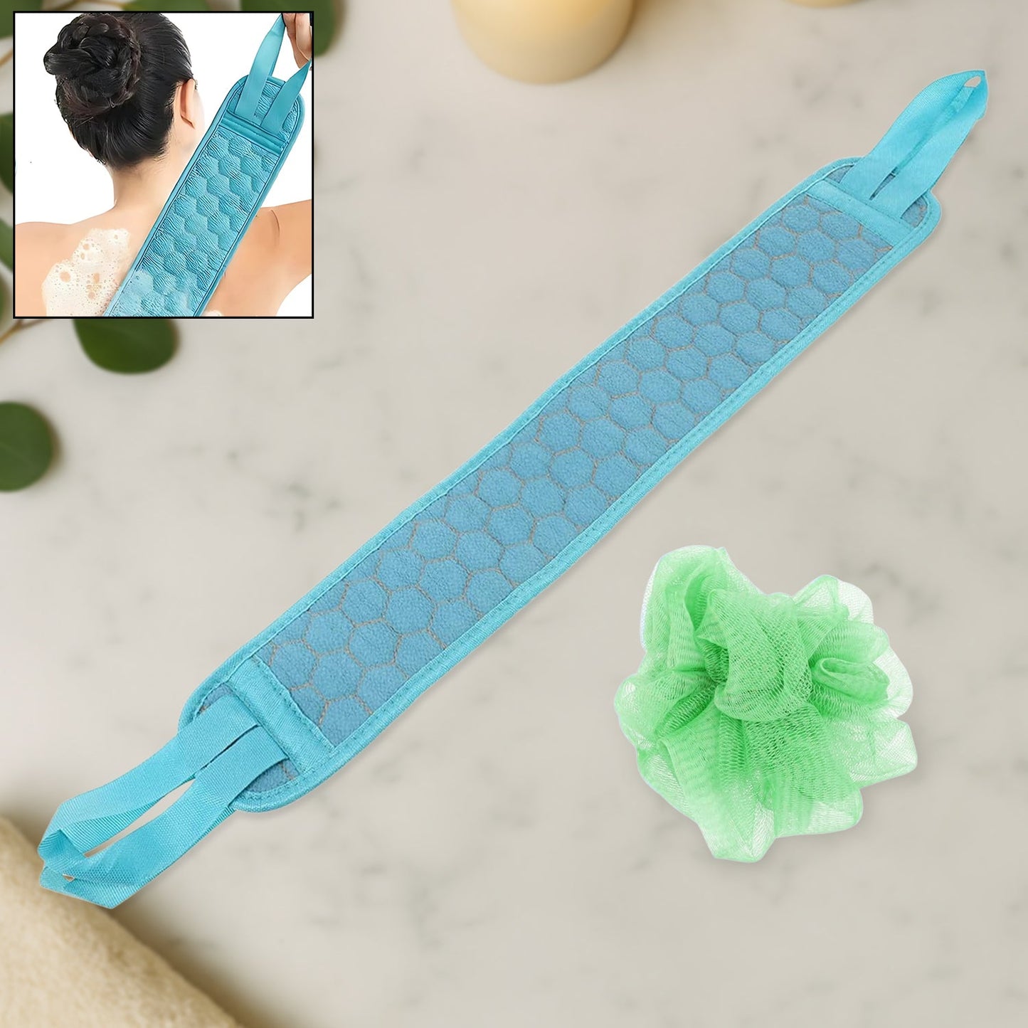 Bath Scrubber Set
