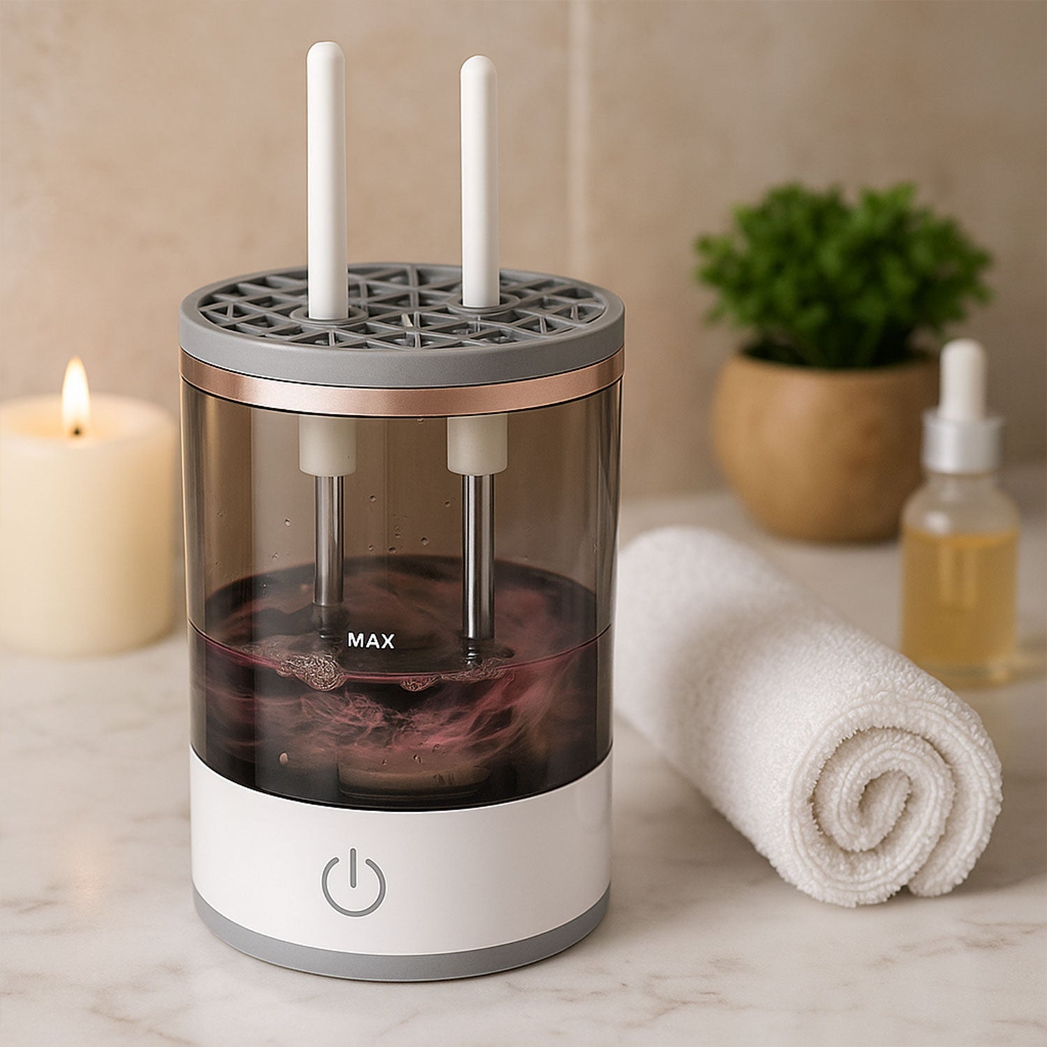 Automatic Makeup Brush Cleaner