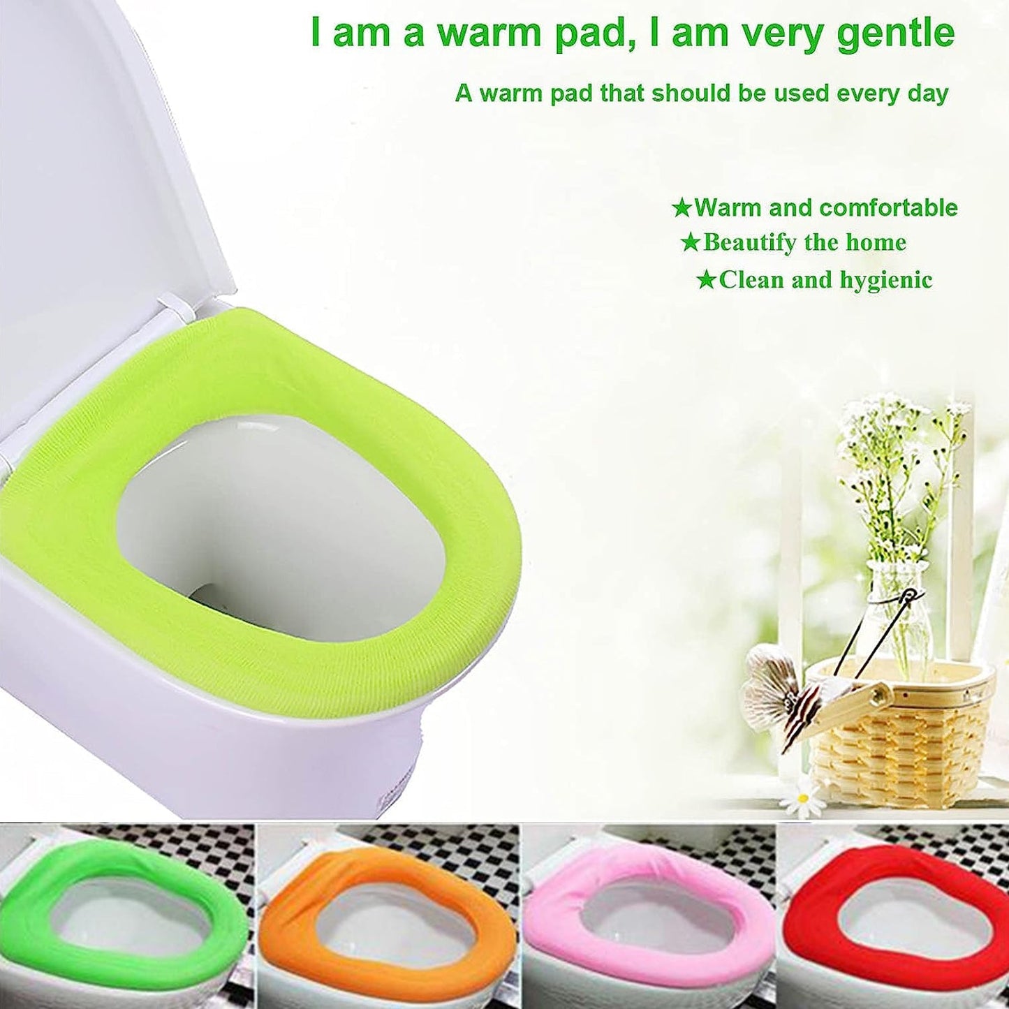 Warm Toilet Seat Cover Pad