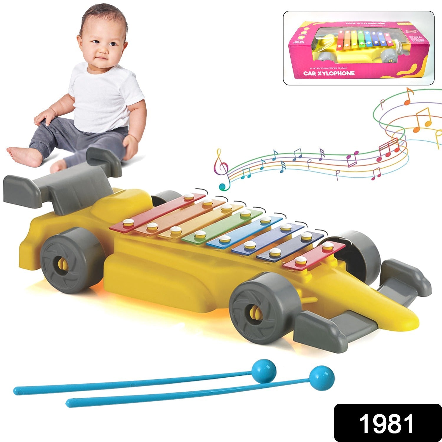Musical Car Xylophone for Kids