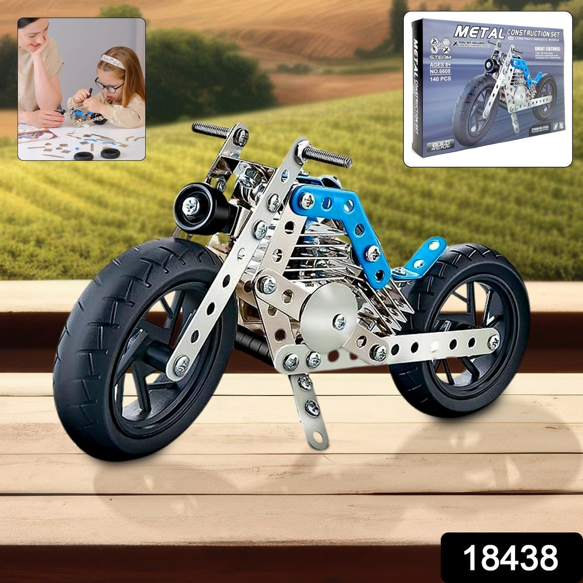 Metal Cruiser Motorcycle Construction Kit