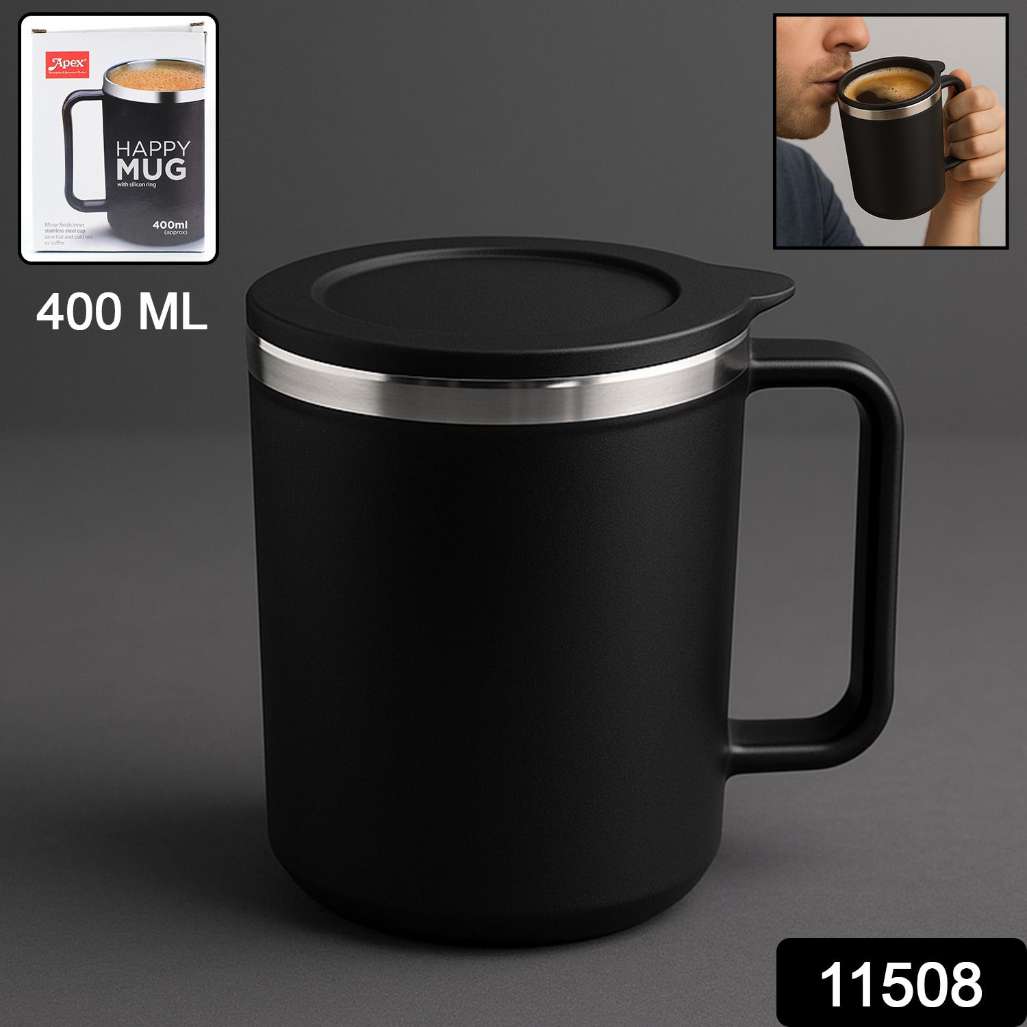Happy Mug 400ml (1 Pc)