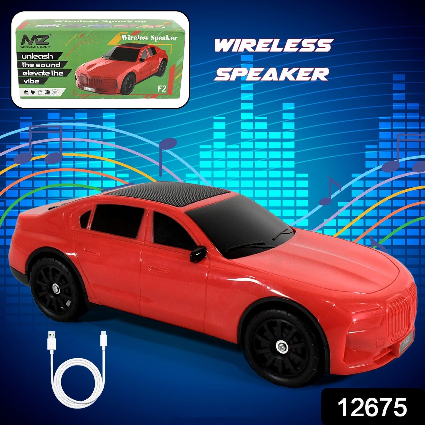 Car-Shaped Bluetooth Speaker