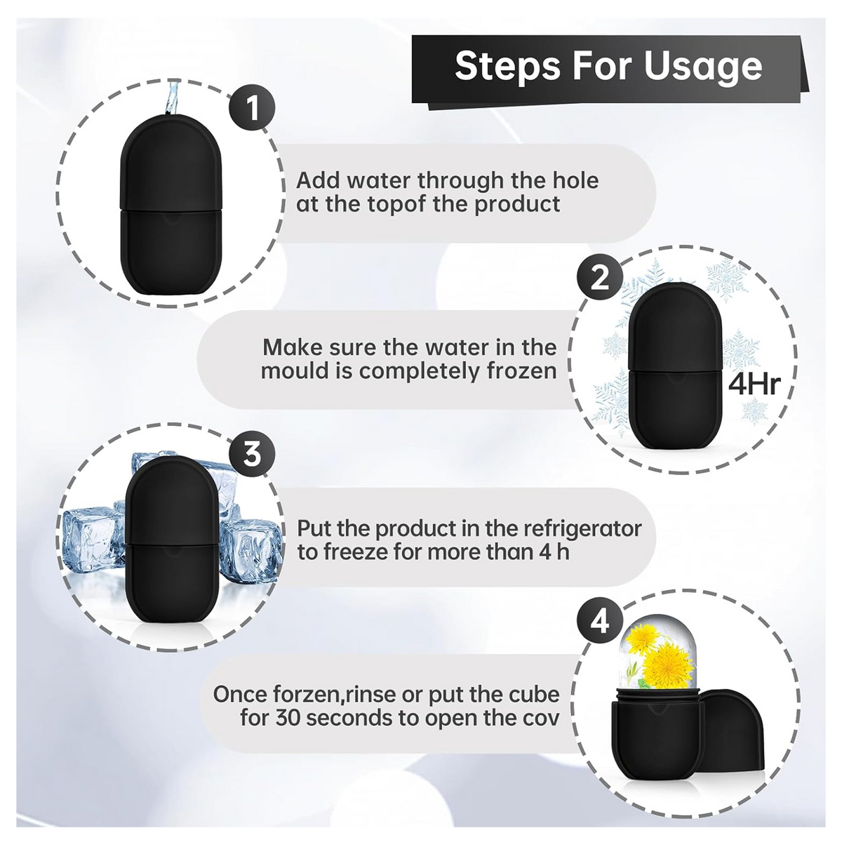Silicone Face Ice Roller