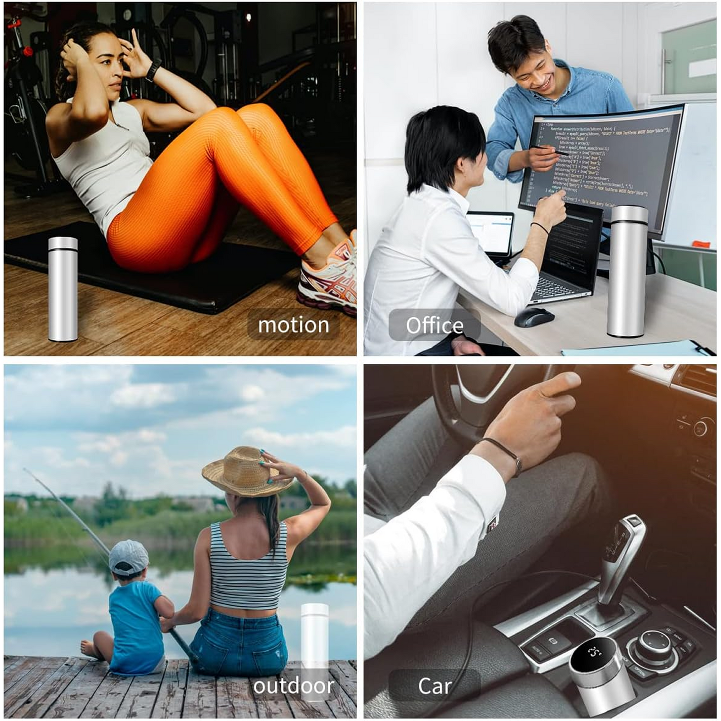 Smart Water Bottle With Temperature Display