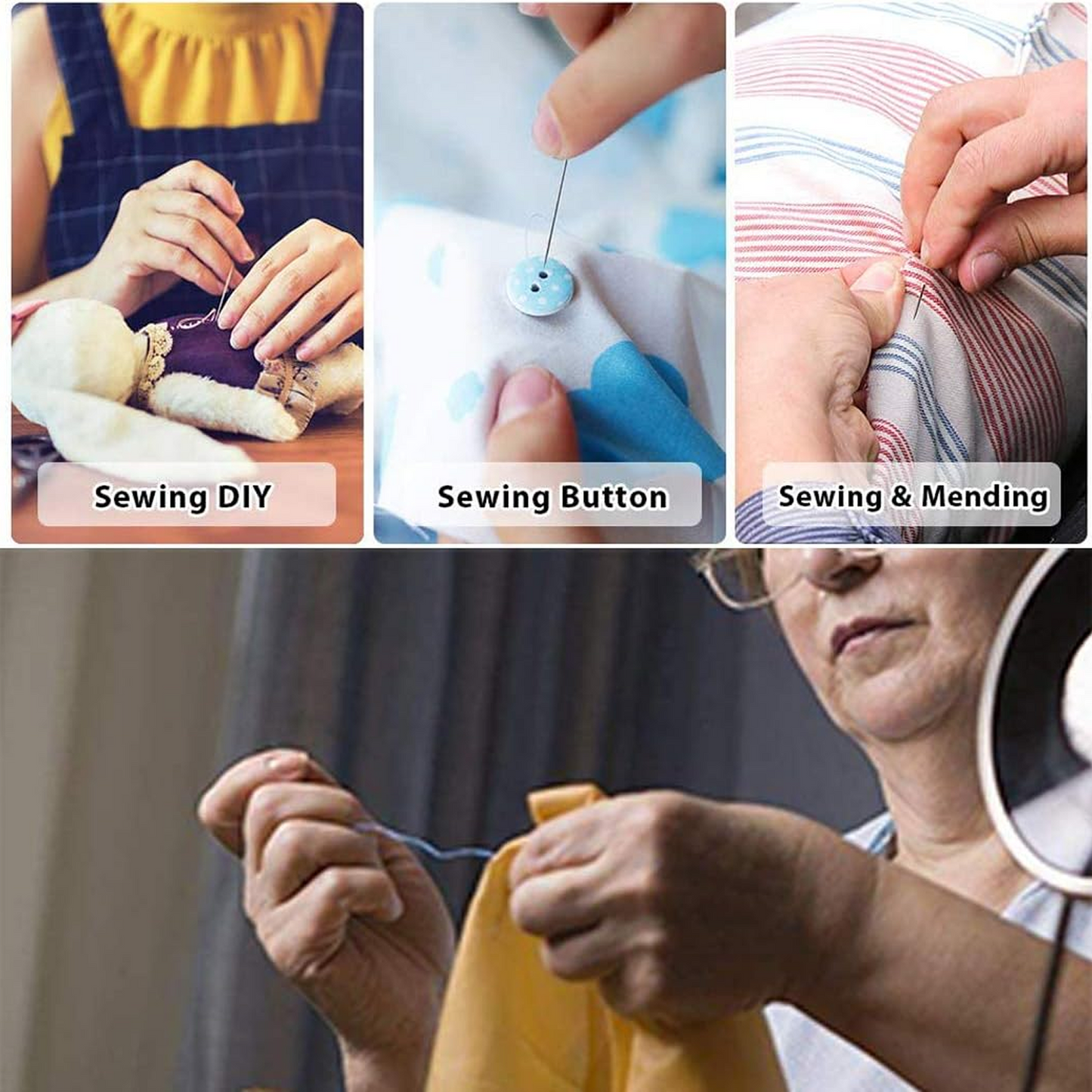 Portable Plastic Sewing Kit