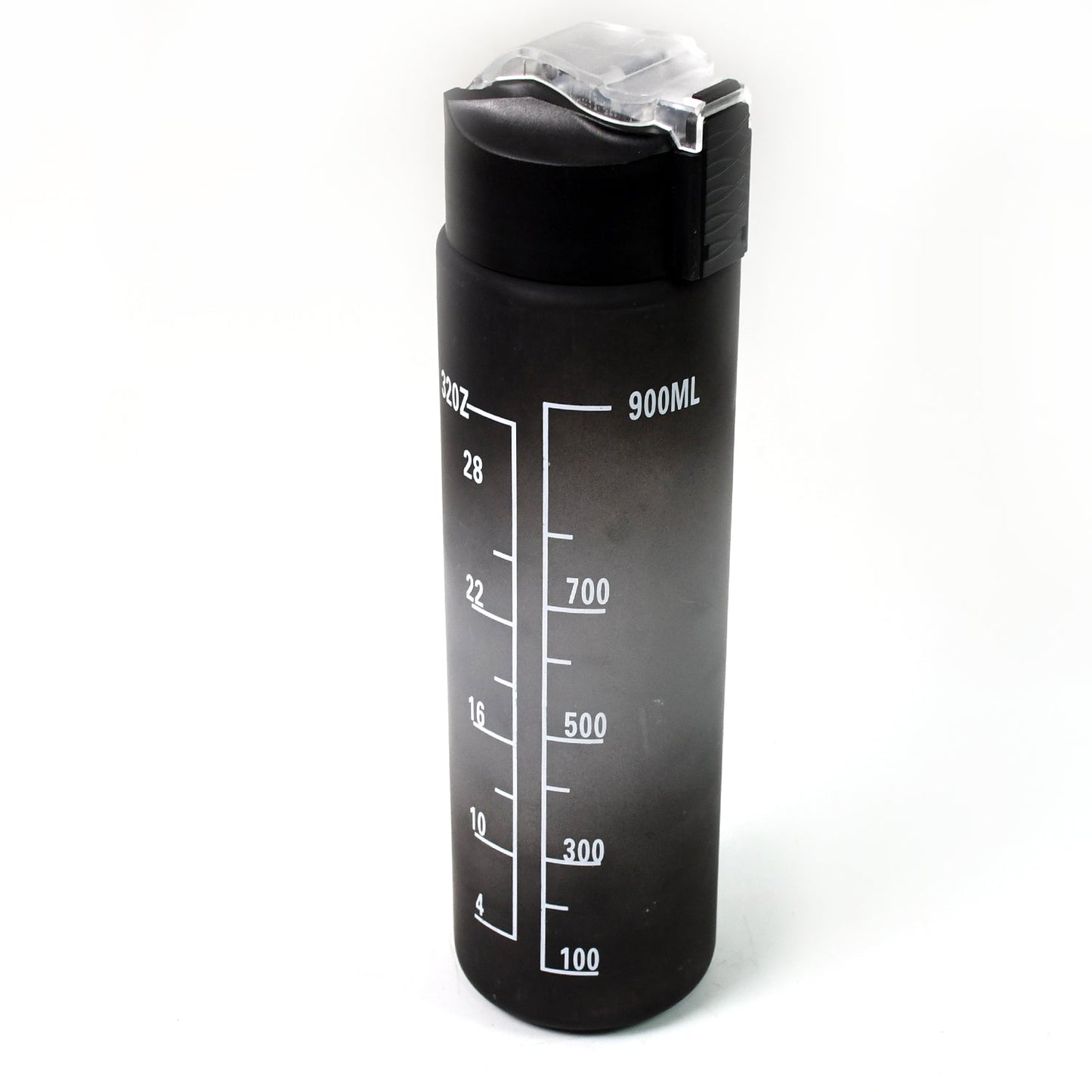 Plastic Black Motivational Water Bottle