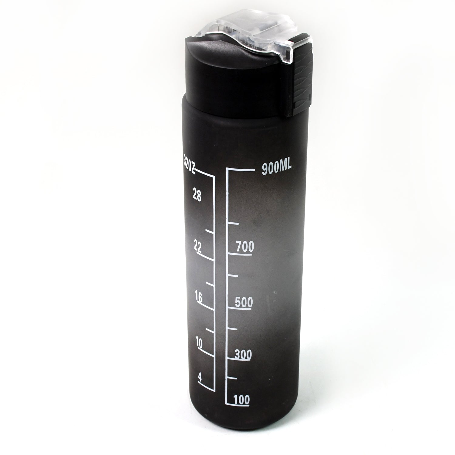 Plastic Black Motivational Water Bottle