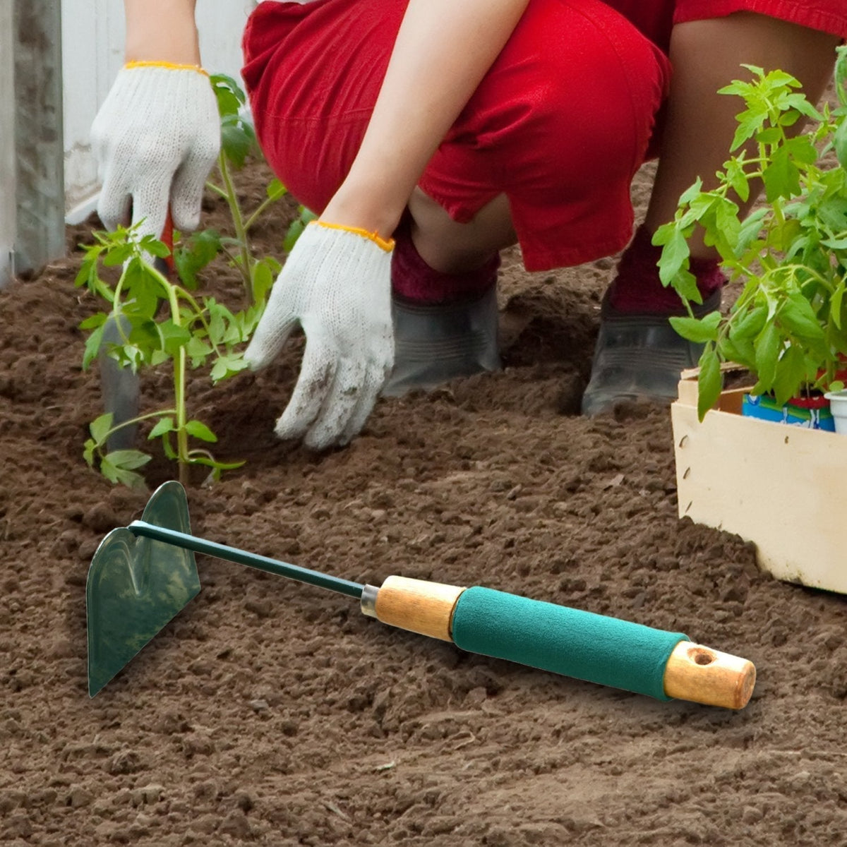 Gardening Hoe Tool With Handle