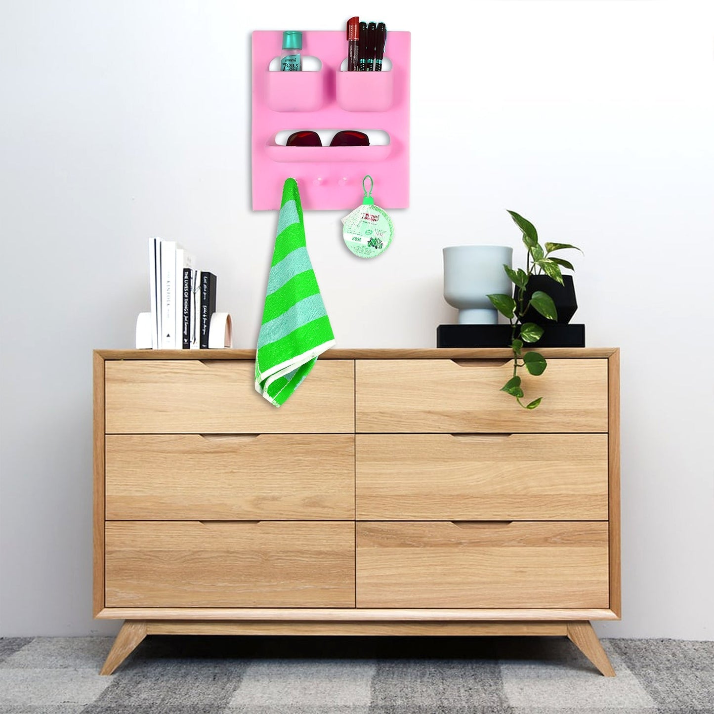 Plastic Soap & Brush Holder