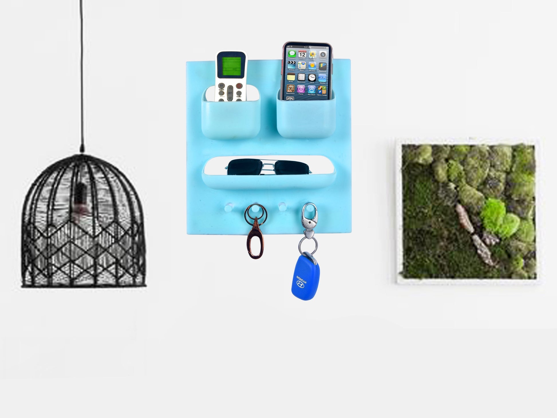 Plastic Soap & Brush Holder