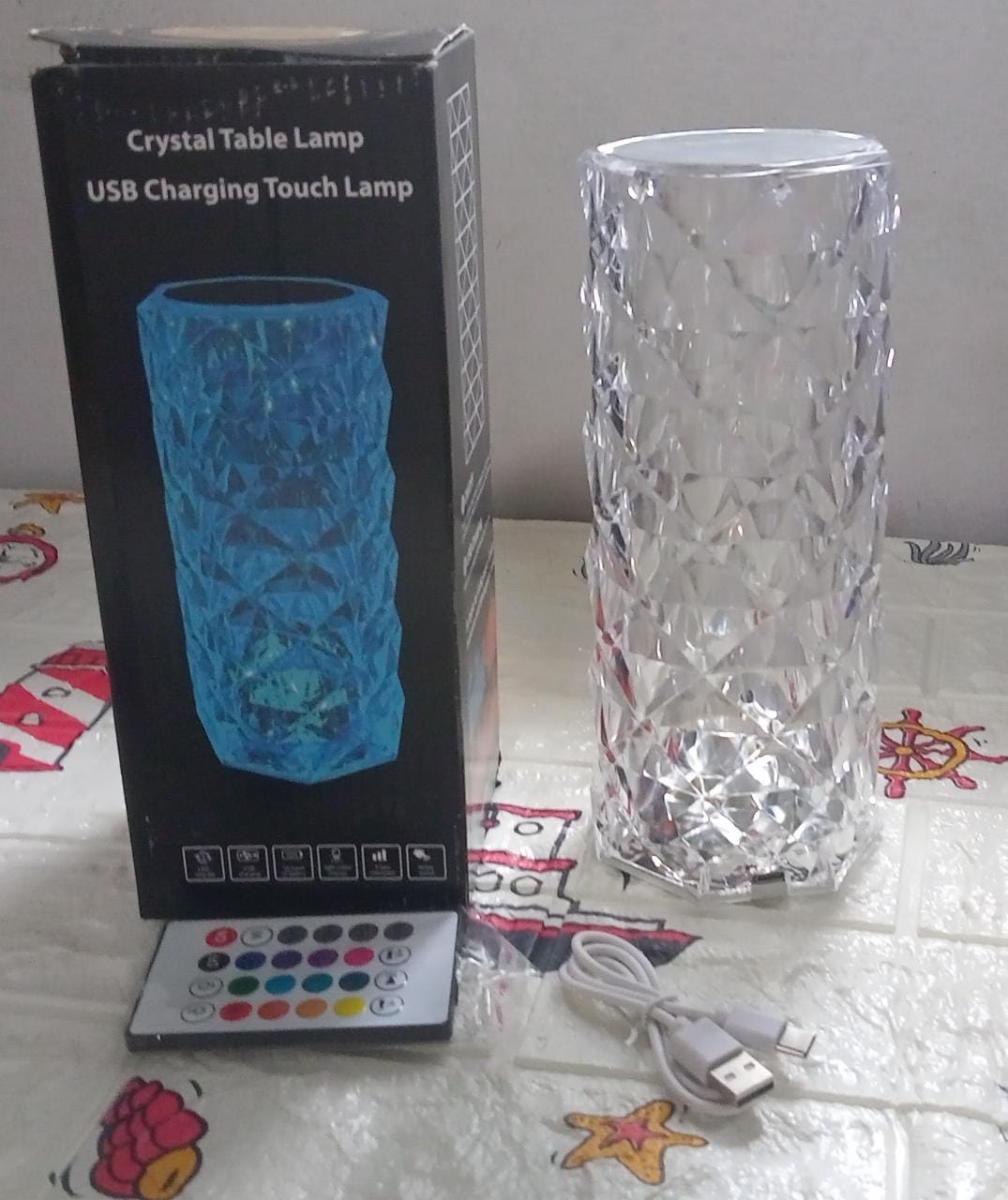 Crystal Rose Lamp