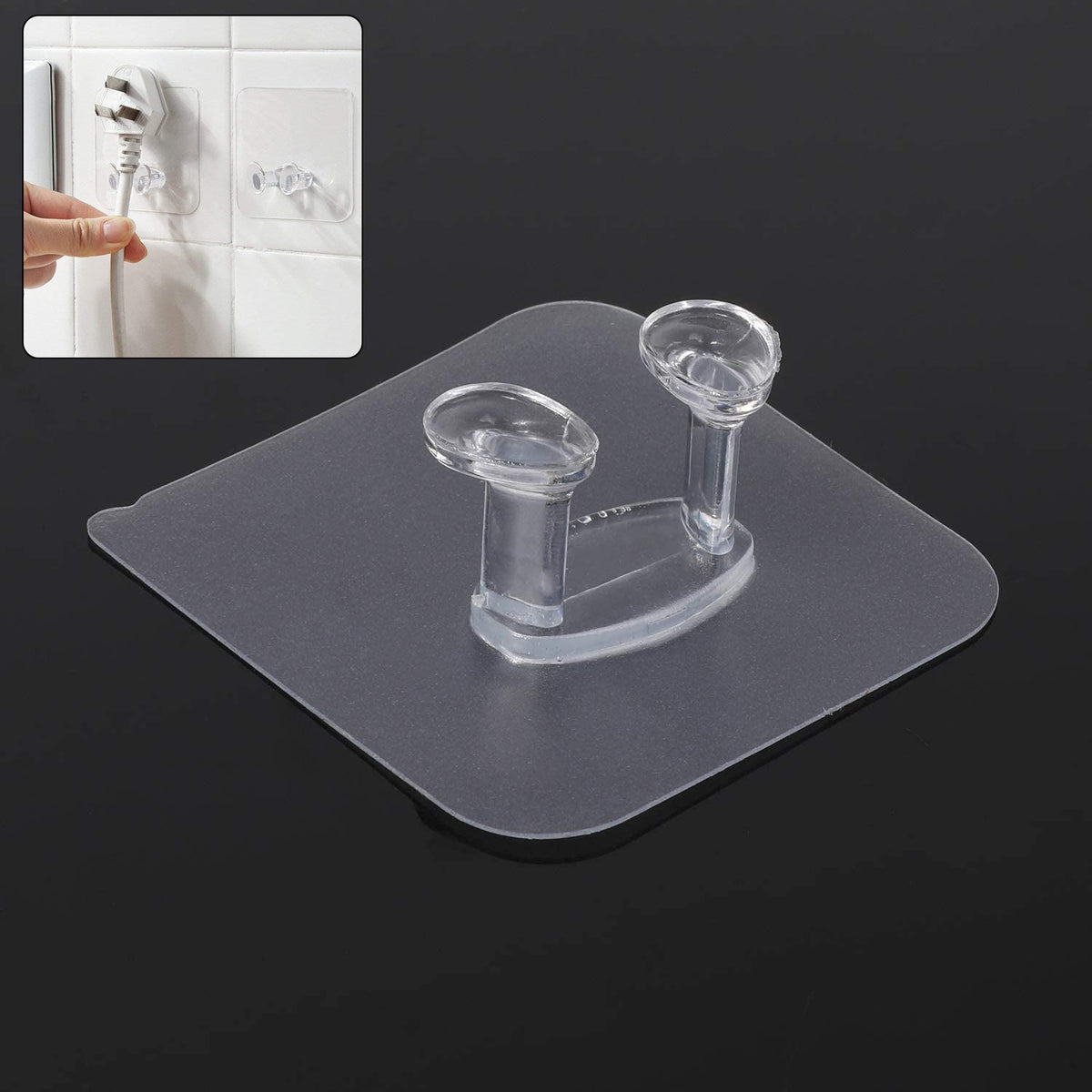 Clear Adhesive Hook