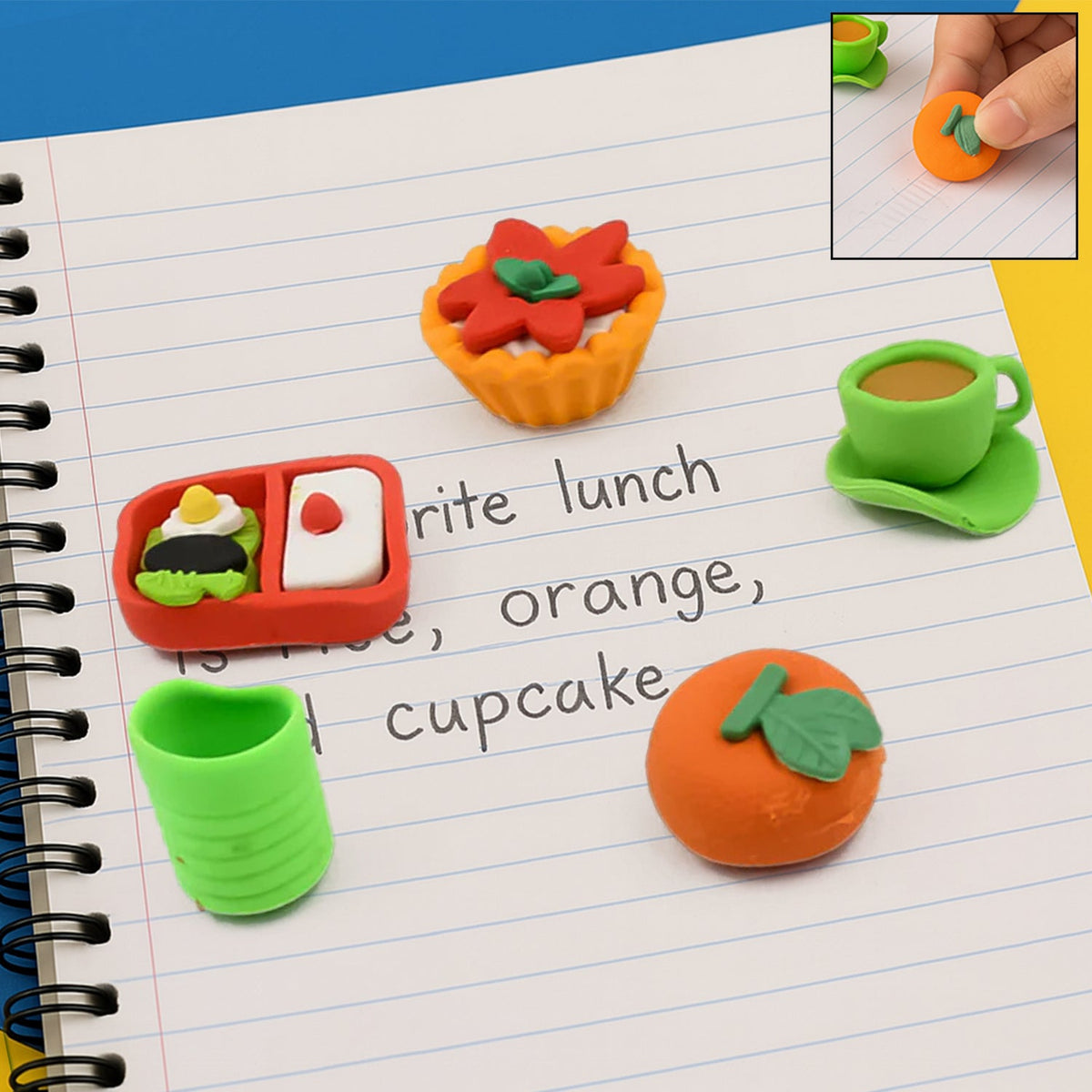 Colorful Fancy Eraser Set