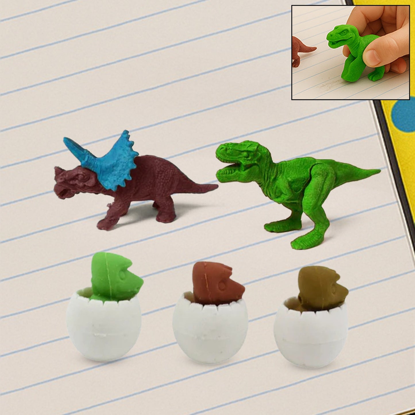 Dinosaur Puzzle Erasers