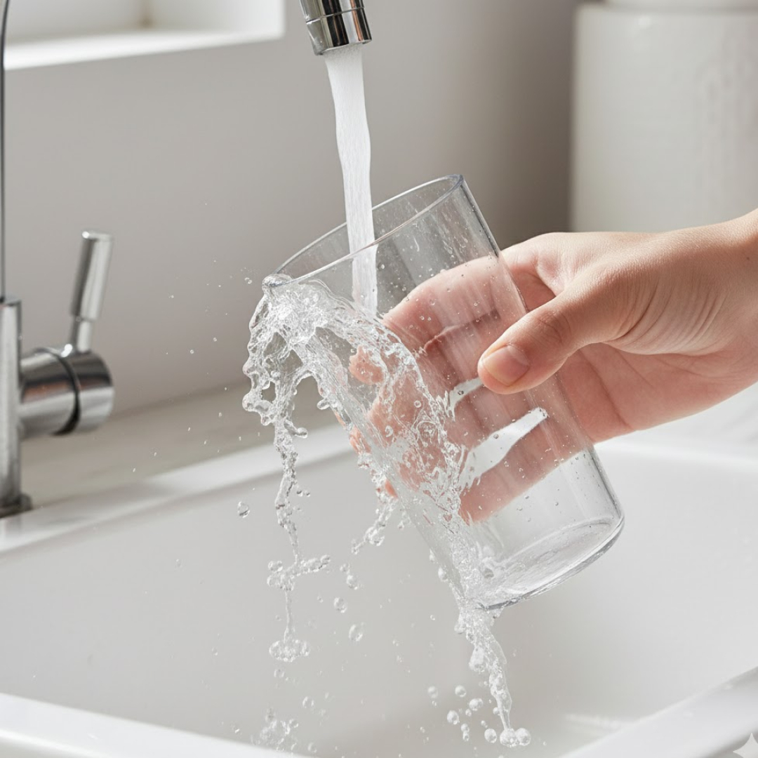 Clear 6-Piece Plastic Tumbler Set