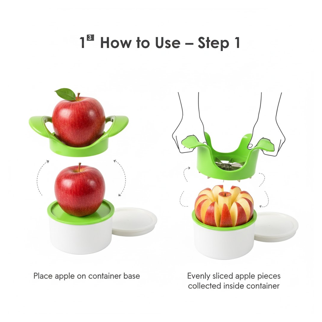 Apple Cutter with Container