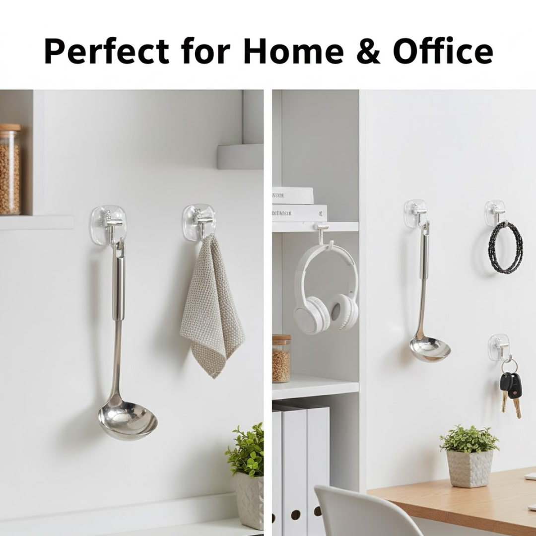 Large Adhesive Wall Hooks