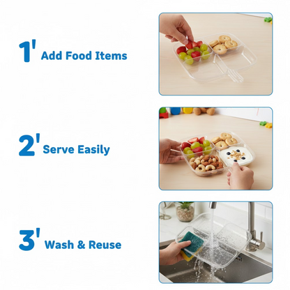 4-Section Serving Tray