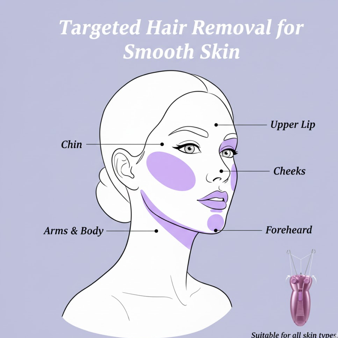 Facial Epilator Hair Removal Kit