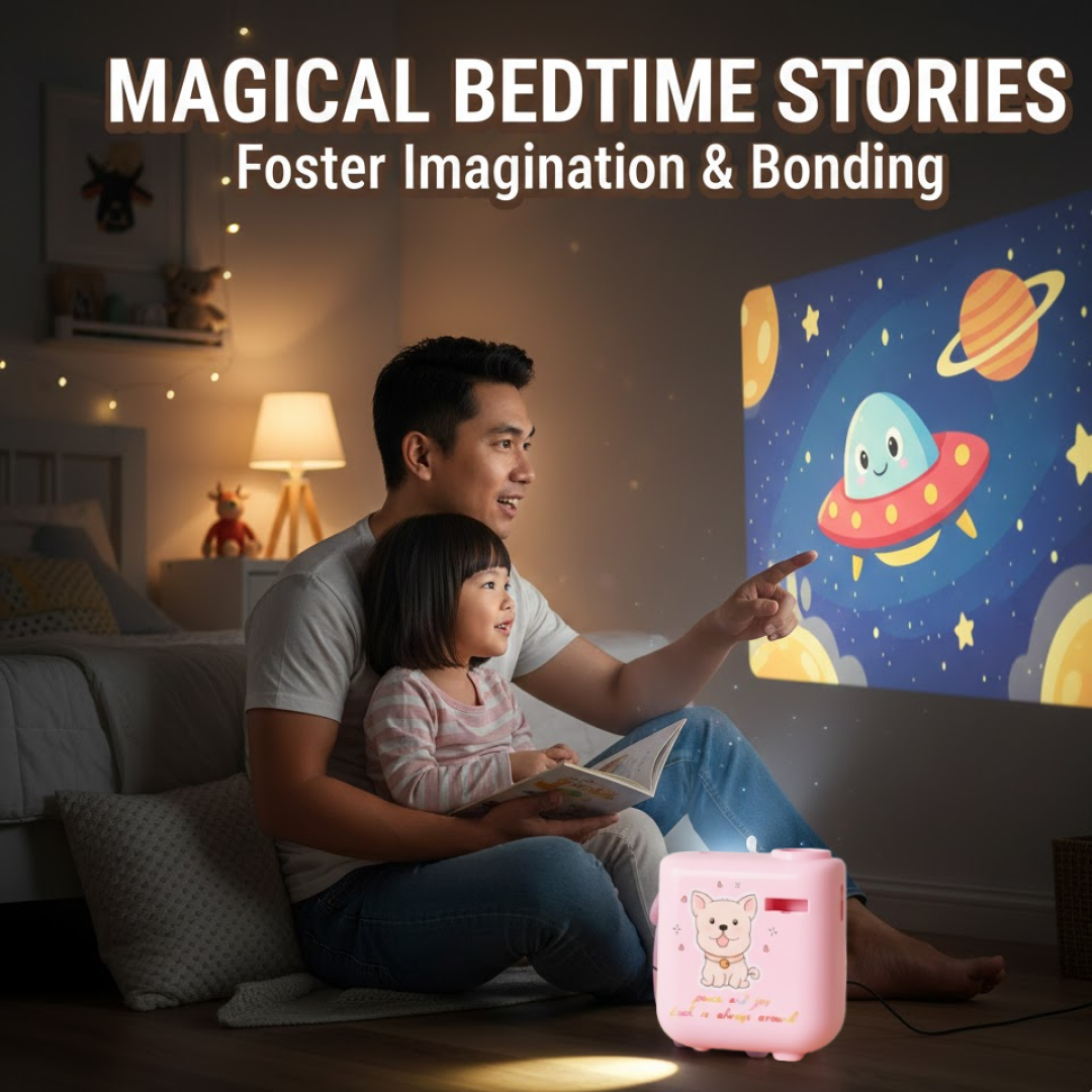Birthday Projector With 8 Slides Patterns