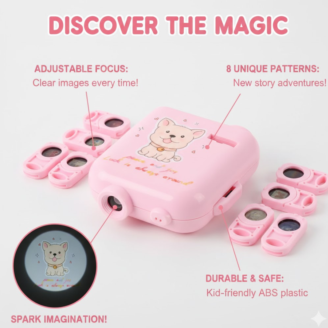 Birthday Projector With 8 Slides Patterns