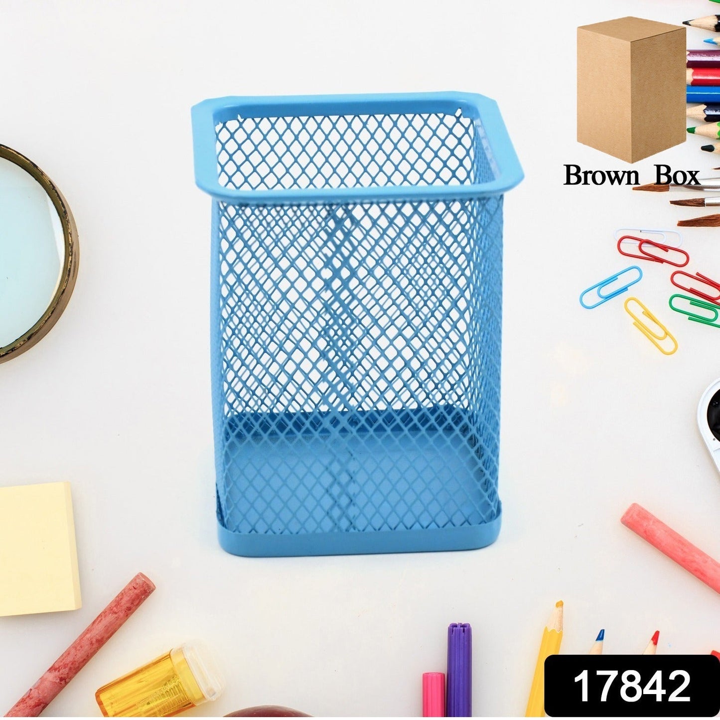 Metal Mesh Pen Holder