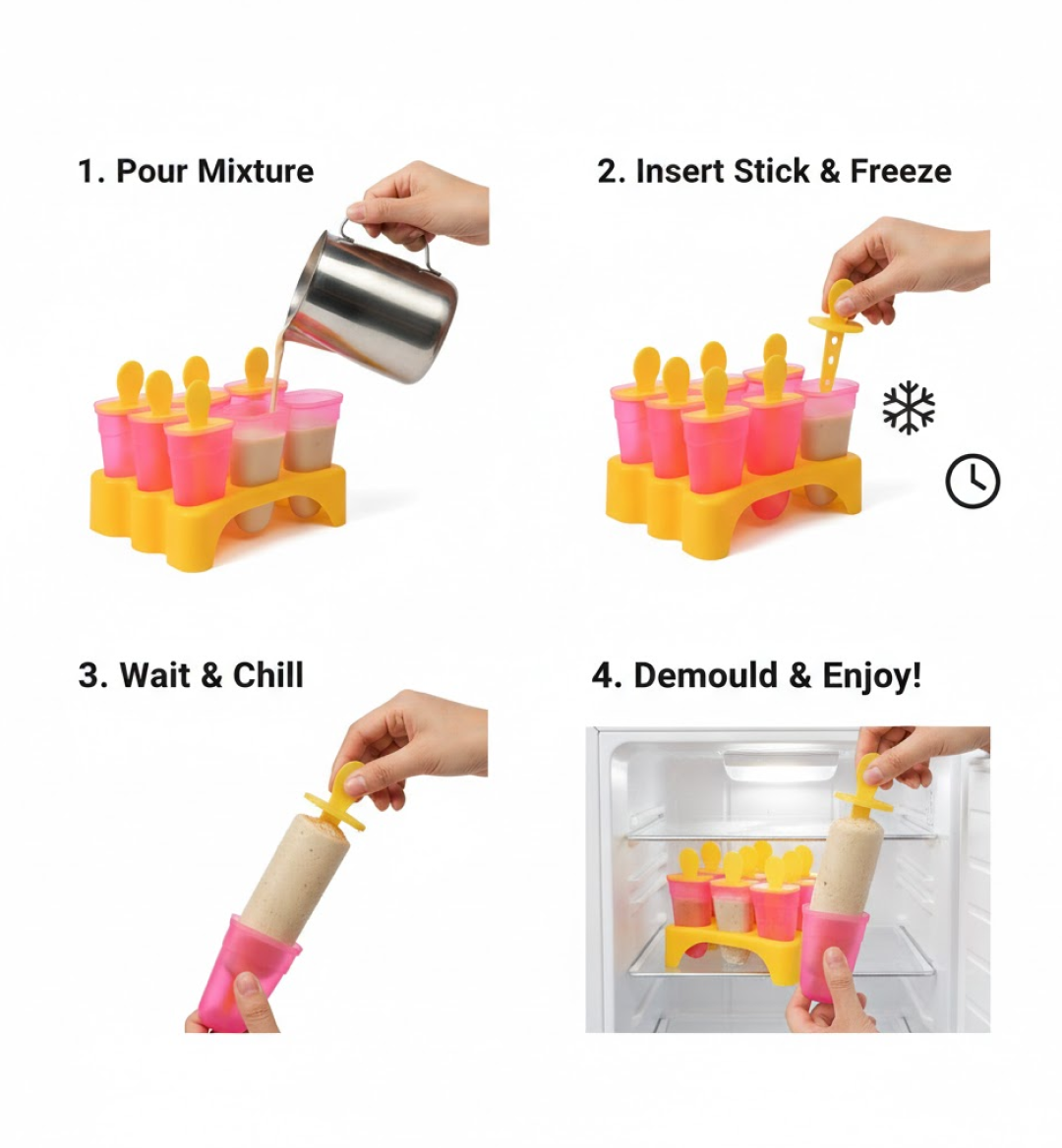 Kulfi Mould Set