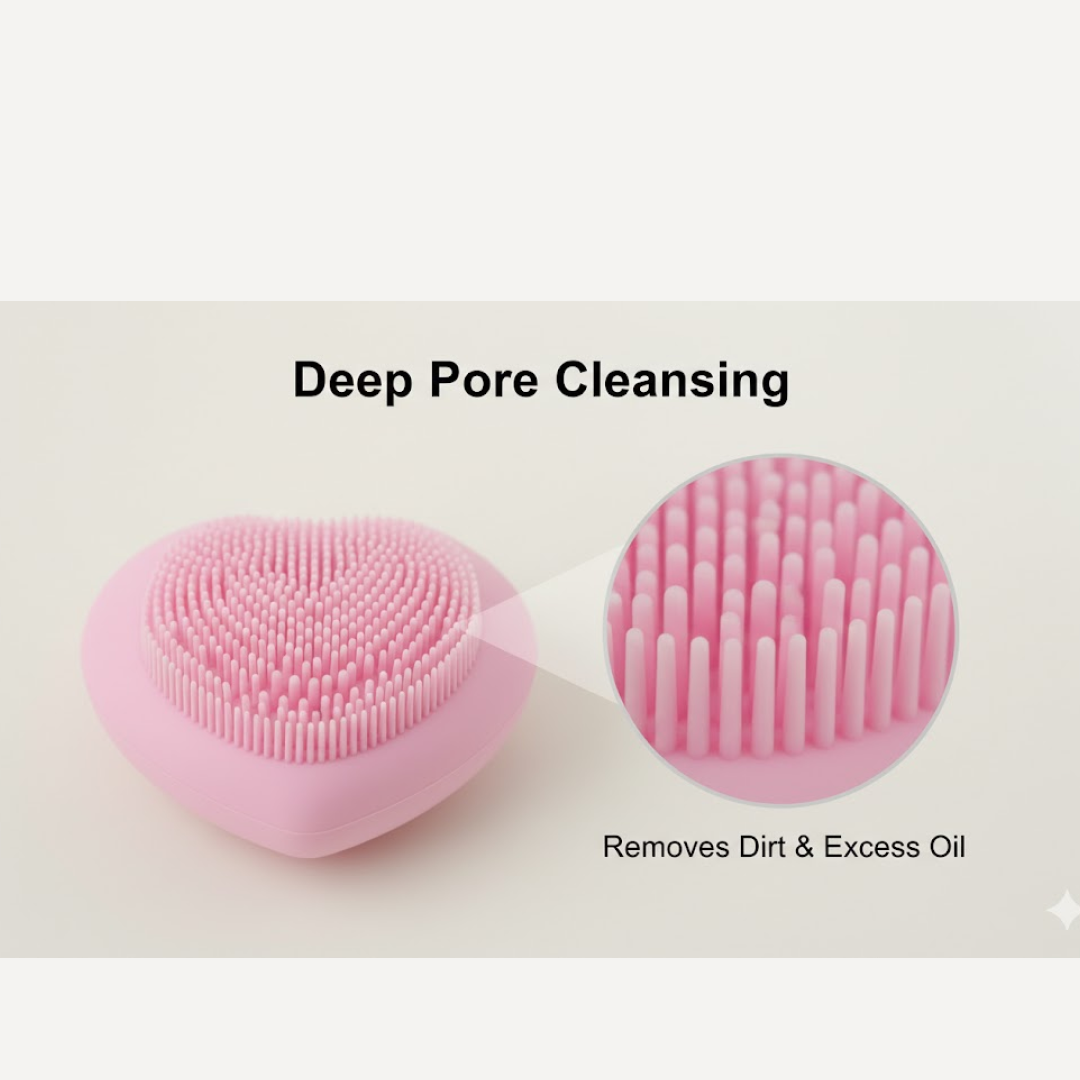 HeartGlow Face Cleansing Brush