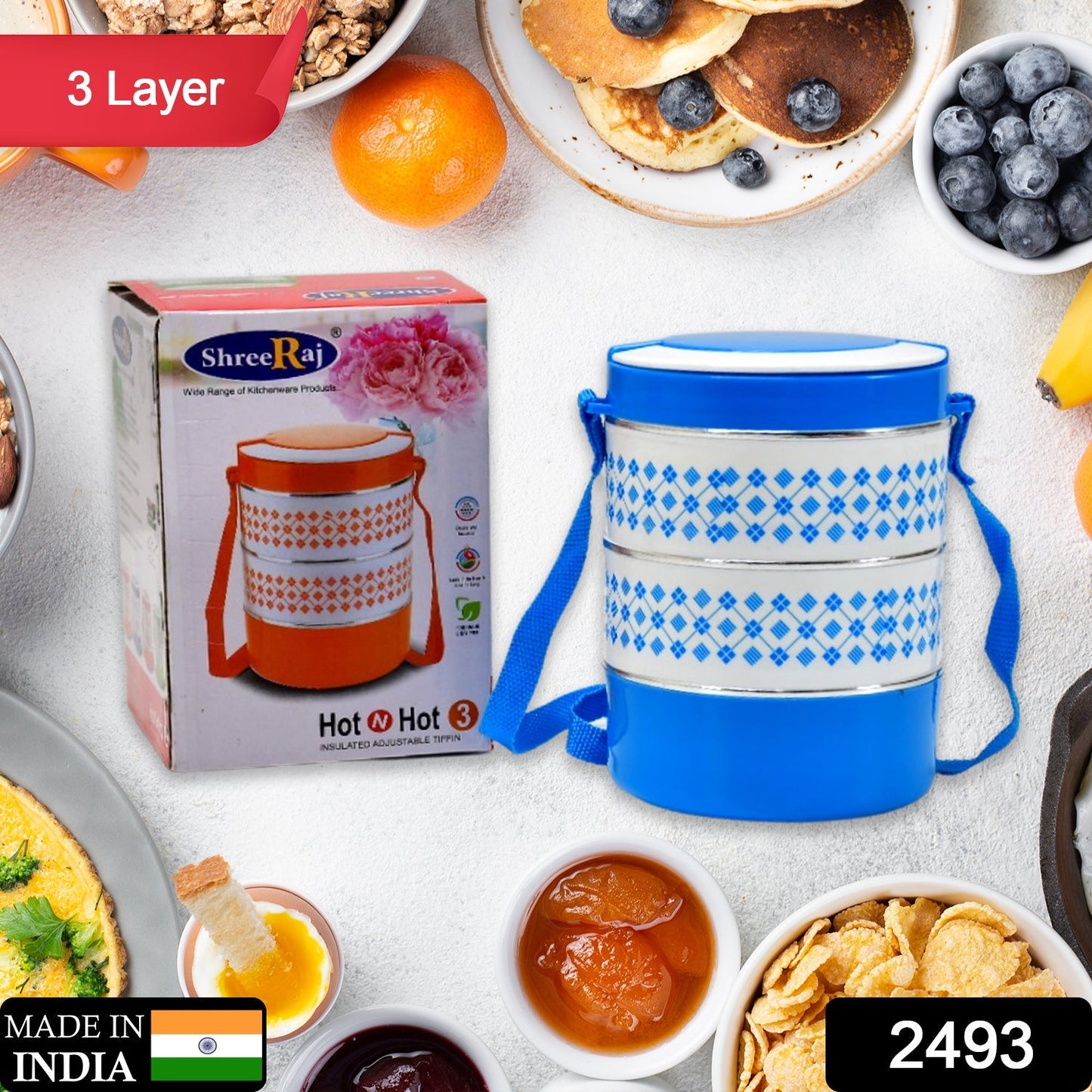 3 Layer Adjustable Tiffin Set