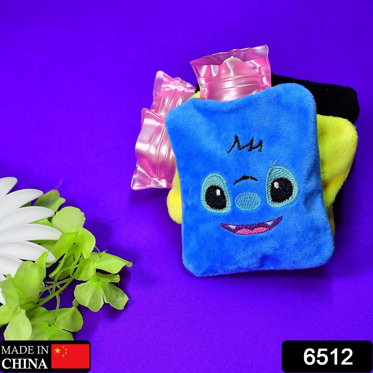 Blue Stitch Hot Water Bag with Cover
