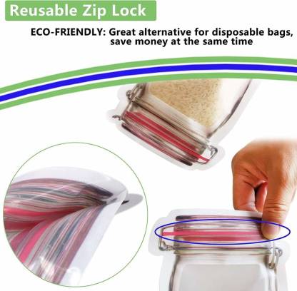 Jar-Shaped Ziplock Pouches