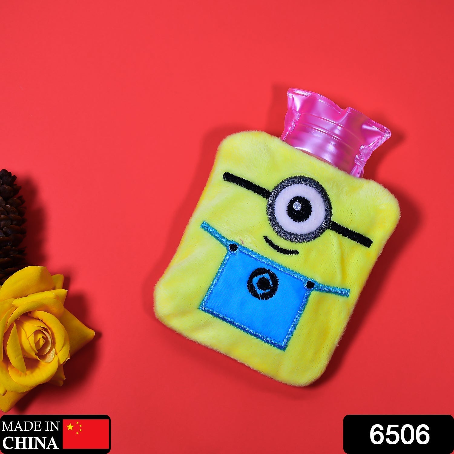 Minions Hot Water Bottle with Soft Cover