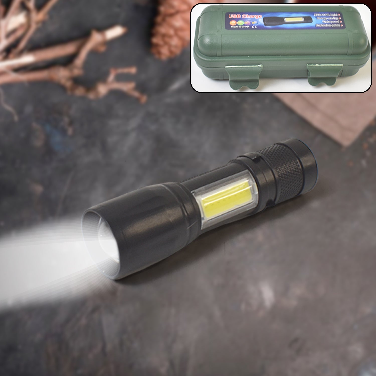 Mini Led Flashlight Rechargeable