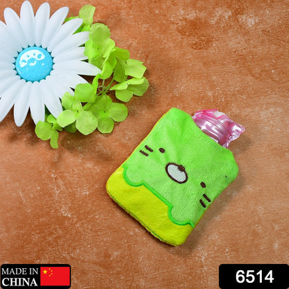 Green Kitty Hot Water Bag with Cover