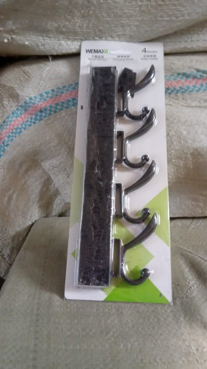 6-Hook Wall Rack