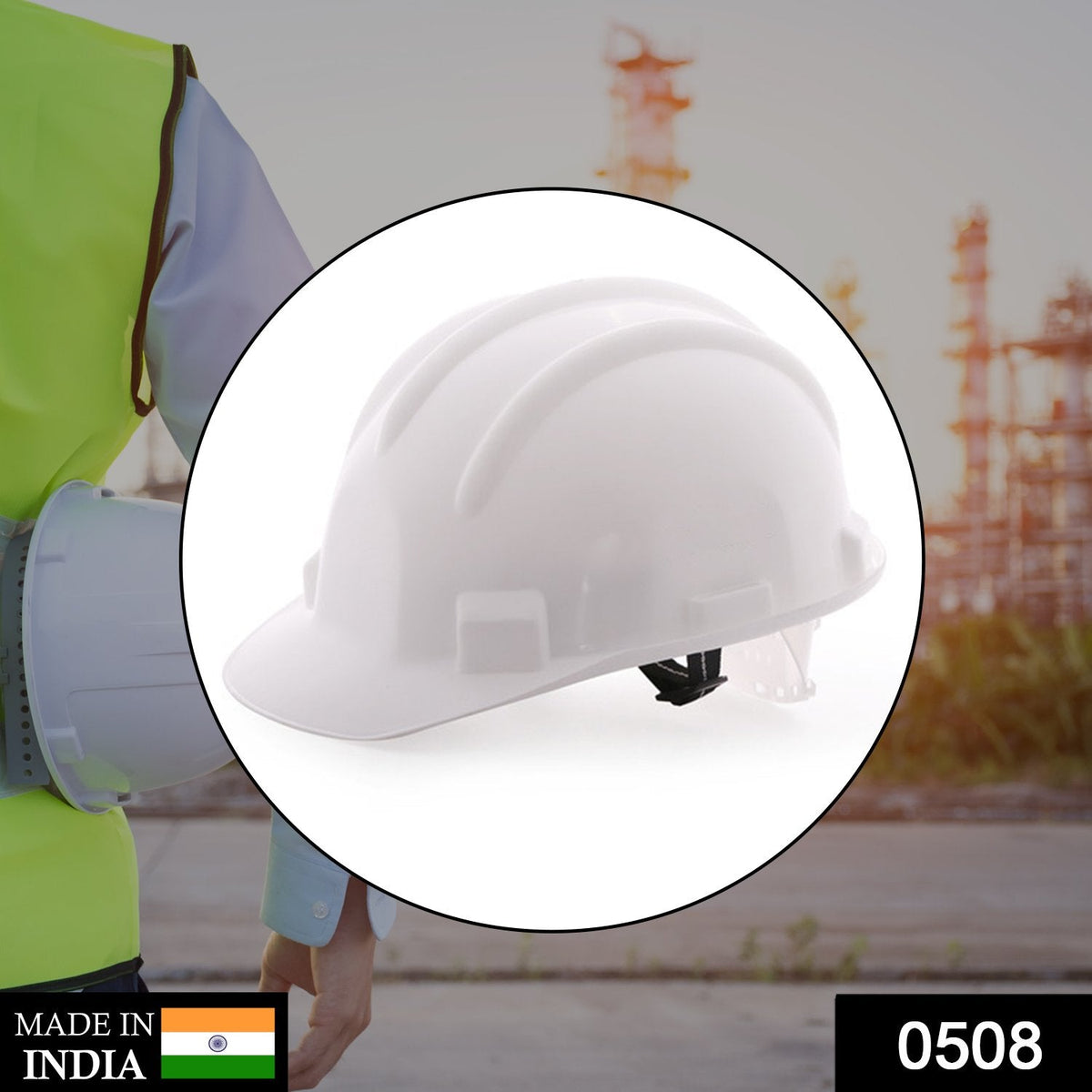 Construction Protective Helmets White