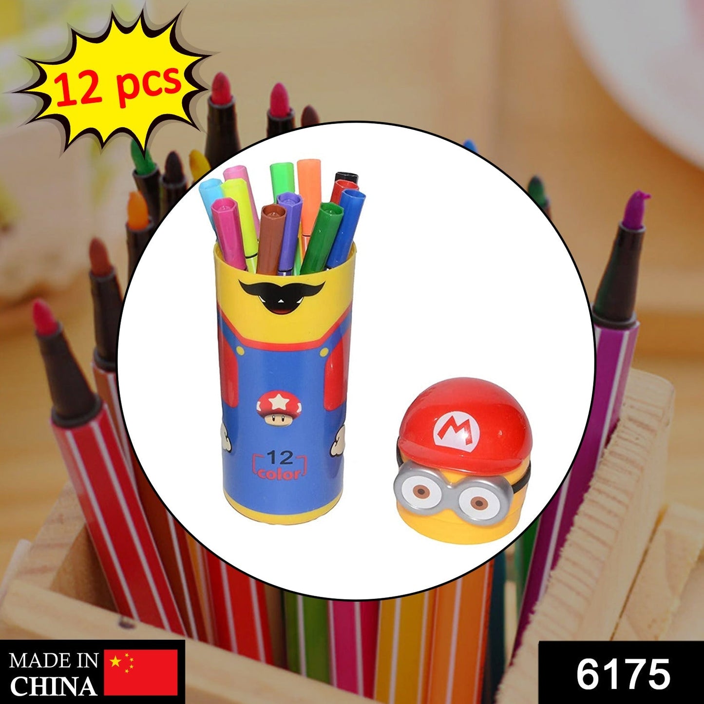 Minions Sketch Pen Set – 12 Colors