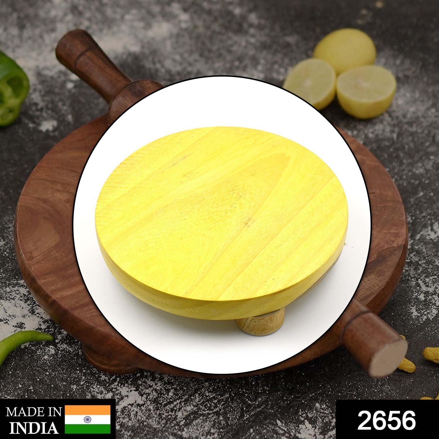 Wooden Roti Making Set