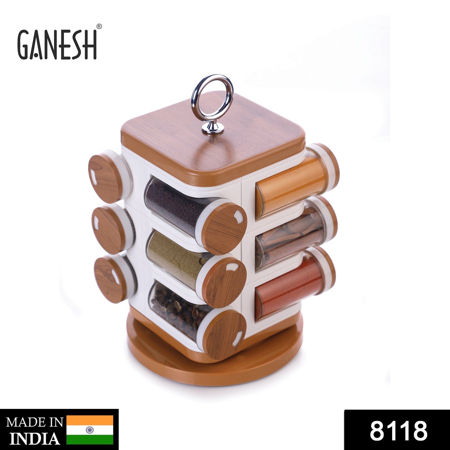 Ganesh Spice Rack – 12 Jars