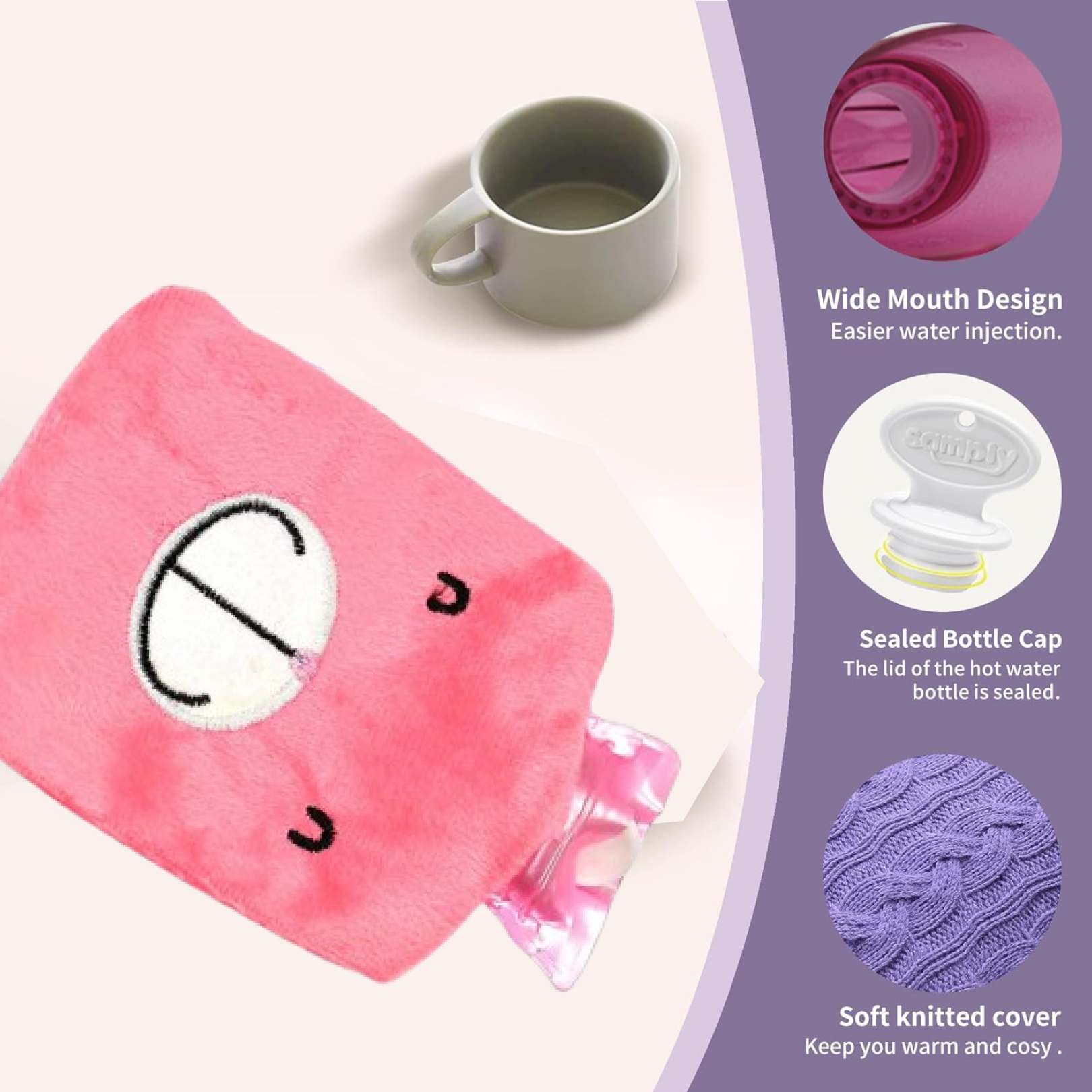 Pink Cramp Relief Bag