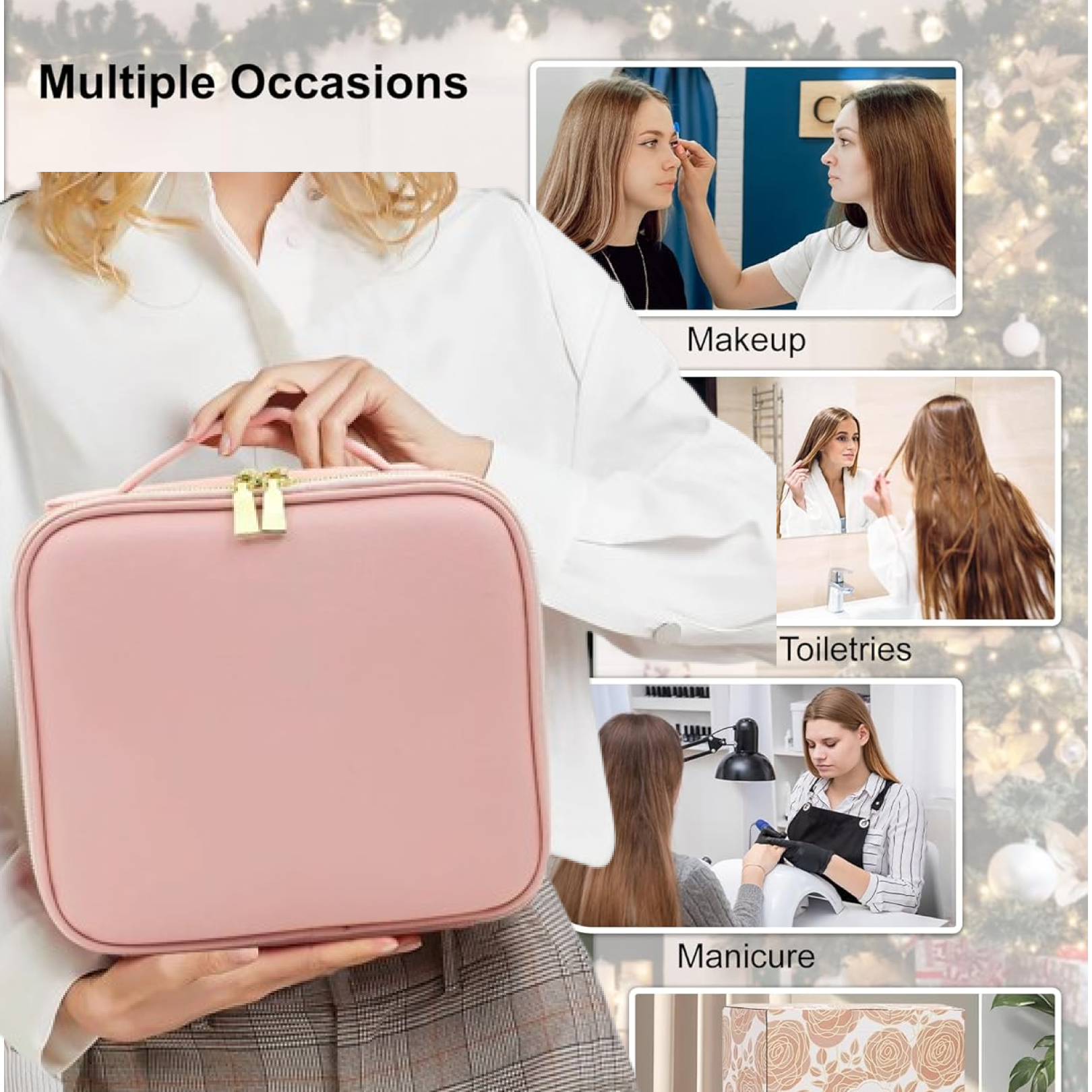 LED Makeup Organizer with Mirror