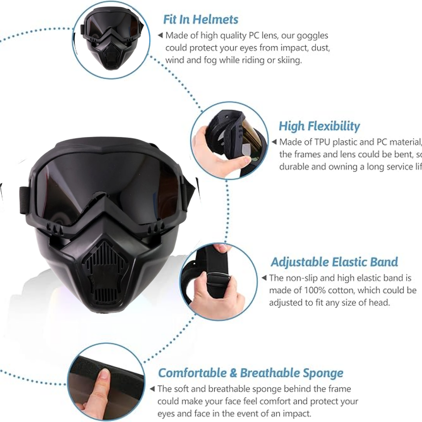 Motorcycle Windproof Glasses Mask