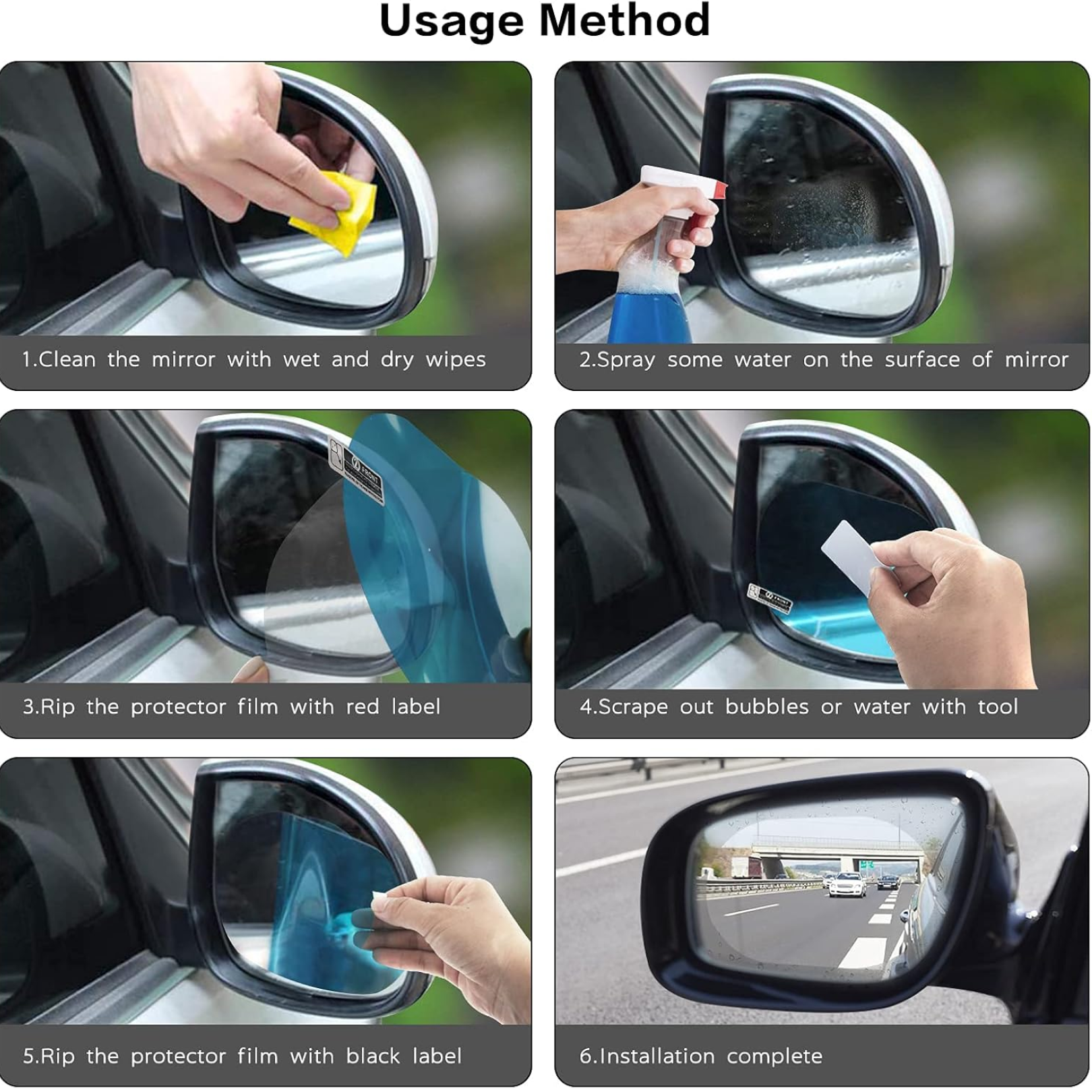 Anti-Fog Car Mirror Film
